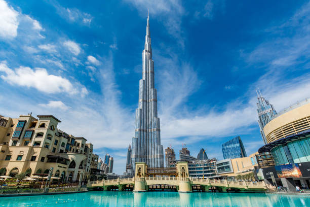 02/06/2017 View of Burj Khalifa on a beautiful day, Dubai, United Arab Emirates